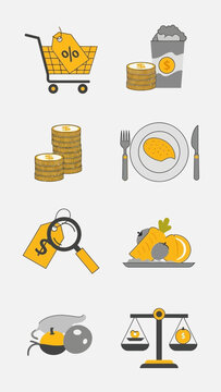 Conceptualizing Financial Transactions, Culinary Delights, and Equitable Assessments in Illustration