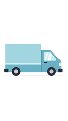 Fototapeta premium Digitally Crafted Delivery Truck Icon Representing Logistics and Transportation Services