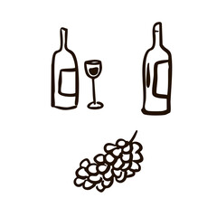 Obraz premium vector stock vino