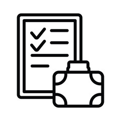 Baggage list icon