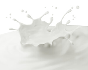 PNG Milk Splash or Cream 3D Rendering