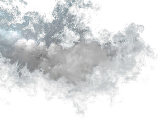 smoke cloud isolated on background
