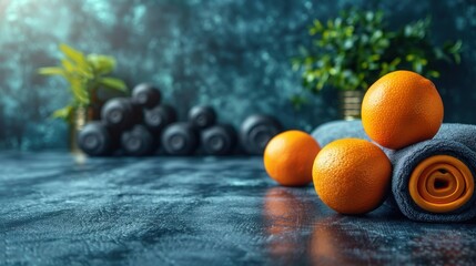 Fitness Lifestyle Background With Open Space