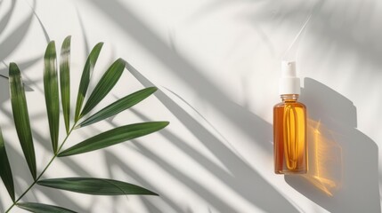 Minimal Flat Lay Product On White Background With Soft Shadow