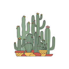 Desert landscape with sand dunes at sunrise or sunset.