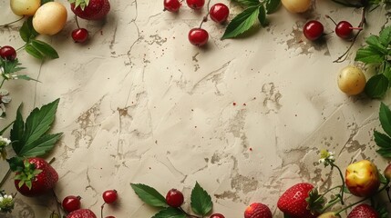 Organic Lifestyle Background With Natural Space