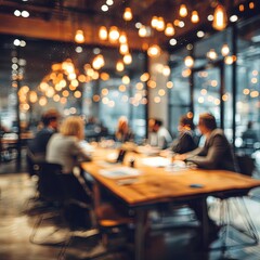 People in a modern office setting