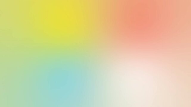 Abstract soft holographic aura gradient background loop featuring blurred yellow and blue mesh color 4K UHD