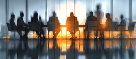 Business meeting in modern office