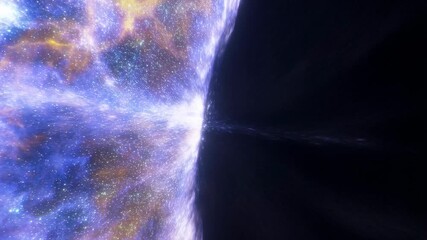 Bright cosmic explosion with vibrant colors and expanding energy field - Powered by Adobe