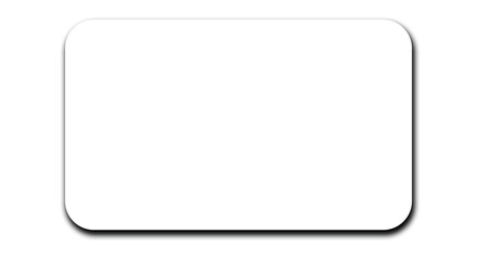 Blank white business card isolated on white background, clean minimal corporate stationery mockup for branding identity, professional name card template, flat vector style graphic design element