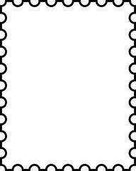 郵便切手風のフレーム背景