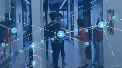 A group of diverse business people discussing work during a meeting at the office - Powered by Adobe