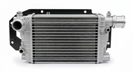 Fototapeta premium High-performance intercooler for turbocharged automotive engines, providing essential air cooling for optimal power and efficiency