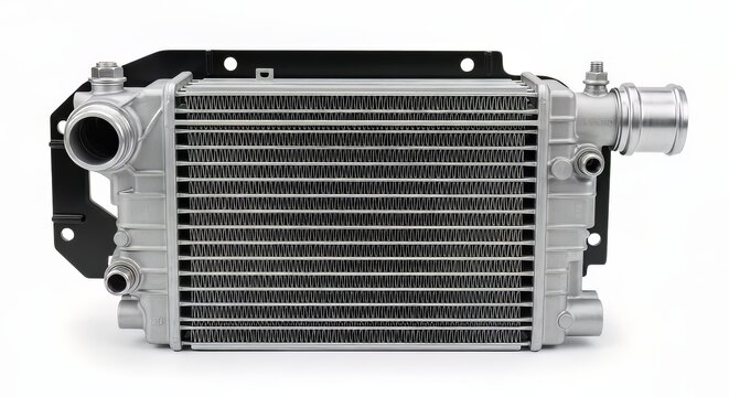 High-performance intercooler for turbocharged automotive engines, providing essential air cooling for optimal power and efficiency