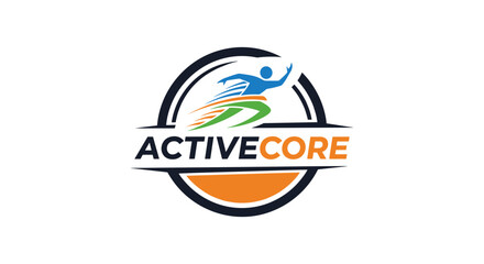 Activecore Logo with Running Person Icon.