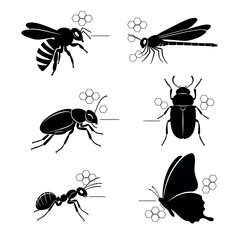 Insect Silhouette Vector 