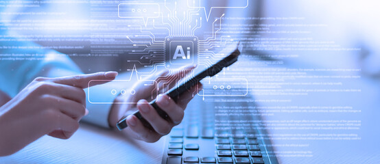 AI Artificial Intelligence in Digital Communication and Data Processing.