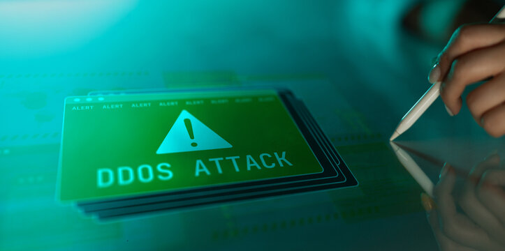 Cybersecurity Threats and DDoS Attack Prevention in Business Networks. - Powered by Adobe