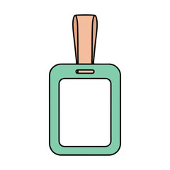 Obraz premium School ID Badge Holder illustration, Back to School Graphic, Cute Pastel School Clipart, classroom Supplies