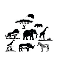 Wildlife Silhouette Vector