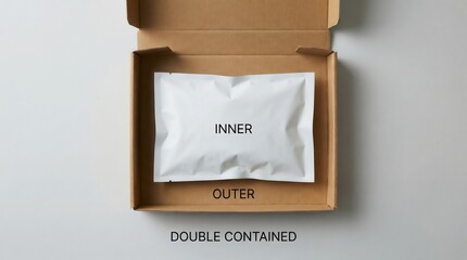 Double Contained Package Inside Cardboard Box