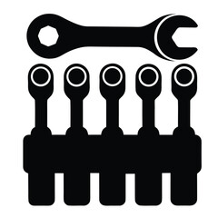 Professional Socket Wrench Set with Tool Holder