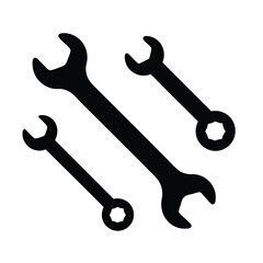 Wrench Silhouette Set in Multiple Sizes