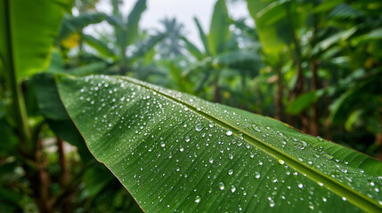 Nature background green leaf macro