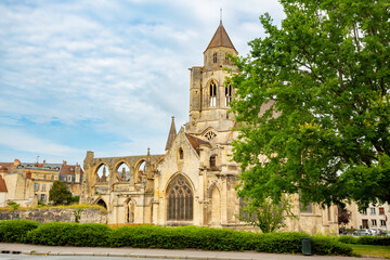 Obraz premium Old St. Stephen's Church. Caen, France