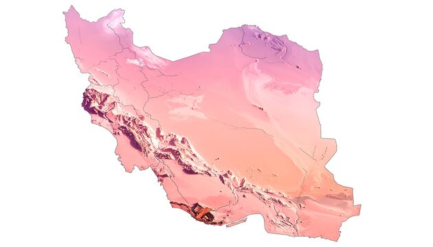 Irans Topography - A Visual Representation of the Countrys Terrain.