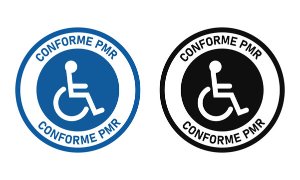 PMR Accessible Symbol for Persons with Reduced Mobility