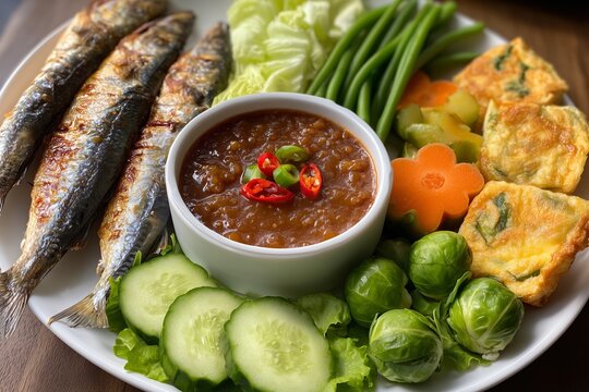 Nam prik kapi, Shrimp paste dip