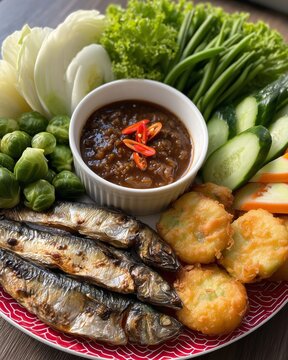 Nam prik kapi, Shrimp paste dip