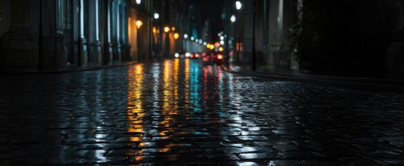 rain-soaked cobblestones mirror the city's pulse awakening deep restless emotions within.