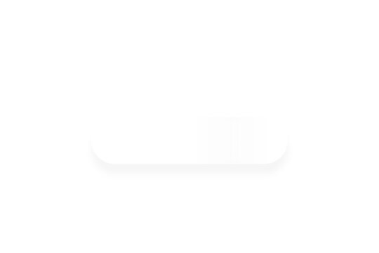 White rounded rectangle shape on transparent background