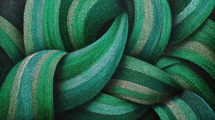 Abstract Green And Teal Pattern Design