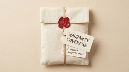 Warranty Coverage Package with Red Wax Seal and Tag