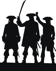 Pirates Silhouette Vector Design 