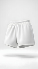 White Shorts Hanging in Mid Air.