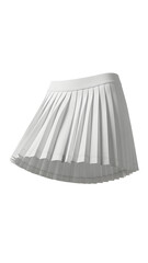 White Pleated Skirt Fashion Clothing.