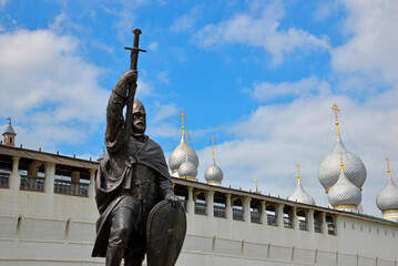 Russia, Rostov the Great, monument to Prince Vasilko, a pious warrior and martyr