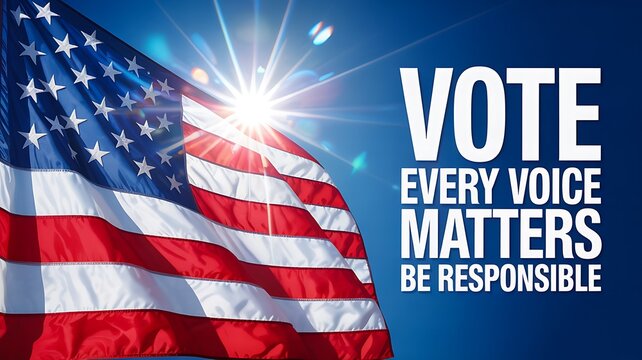 Vote every voice matters election awareness banner
