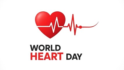 Celebrating world heart day illustration