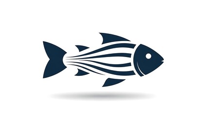 Stylized fish illustration illustration