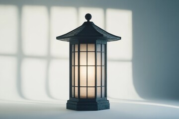 Desk Lamp Turned On at Night