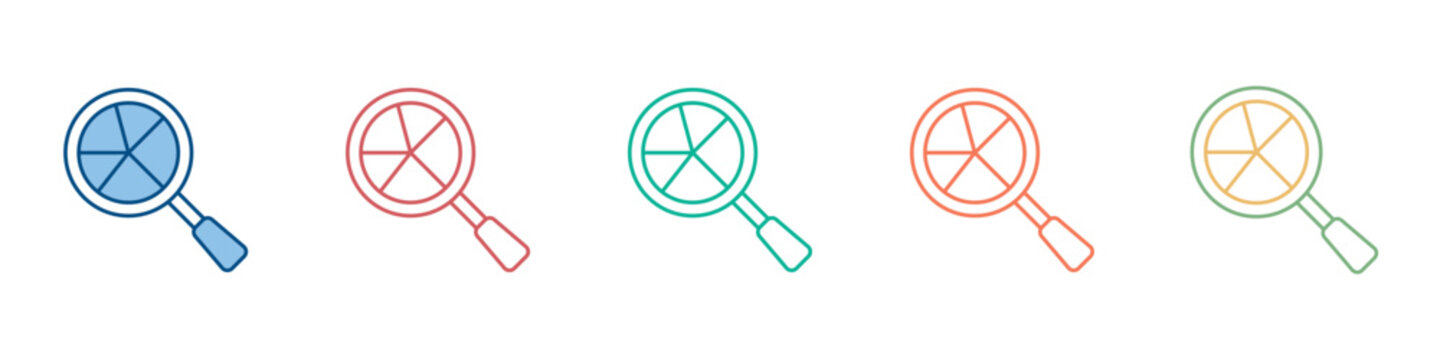 Competitor Analysis Icon Set Multiple Style Collection 