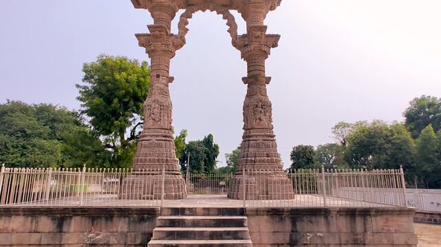 Narsinh Mehta Ni Chaury Vadnagar Gujarat India historic stone arch monument showcasing Indian heritage, temple architecture, culture, history, tourism and spiritual significance.