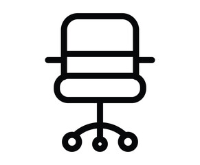 Minimalist Design of Office Chair with Simple Lines and Shapes for Workspace