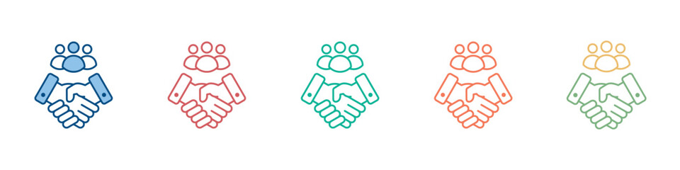 Customer Engagement Icon Set Multiple Style Collection 